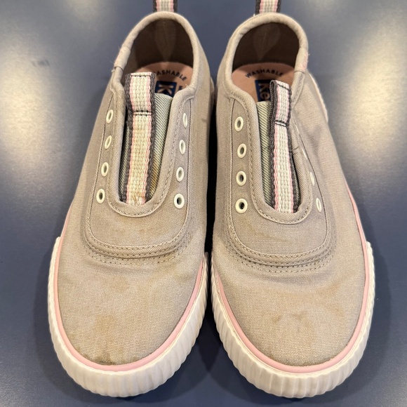 Size 2.5 Keds Slip on Sneakers, in Gray - Picture 1 of 8